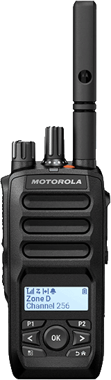 Motorola MOTOTRBO R5 radio with noise-cancelling