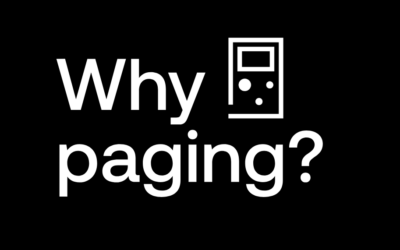 Why use paging in 2026?