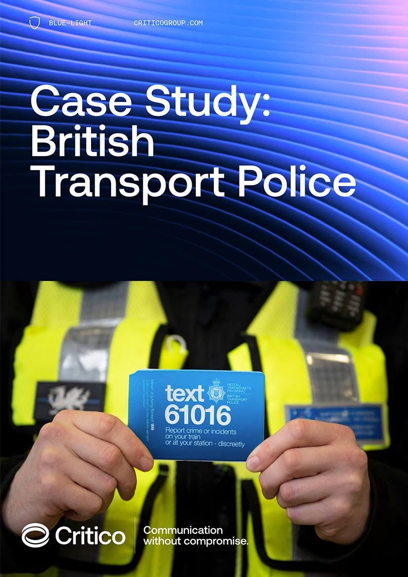 BTP_Case_Cover Critico Case Study British Transport Police