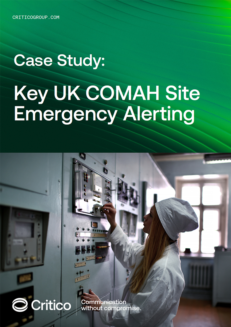 COMAH_Case_Cover Critico Case Study UK COMAH Site
