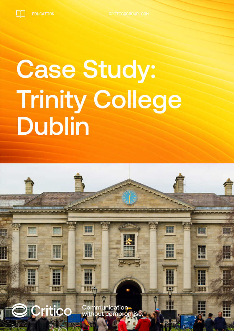 Trinity_Case_Cover Critico Case Study Trinity College Dublin